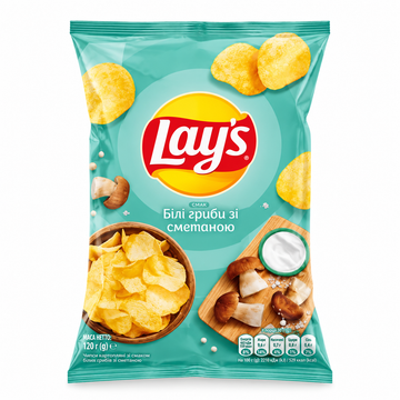 Lays Kartoffelchips mit Steinpilz-Sauerrahm-Geschmack