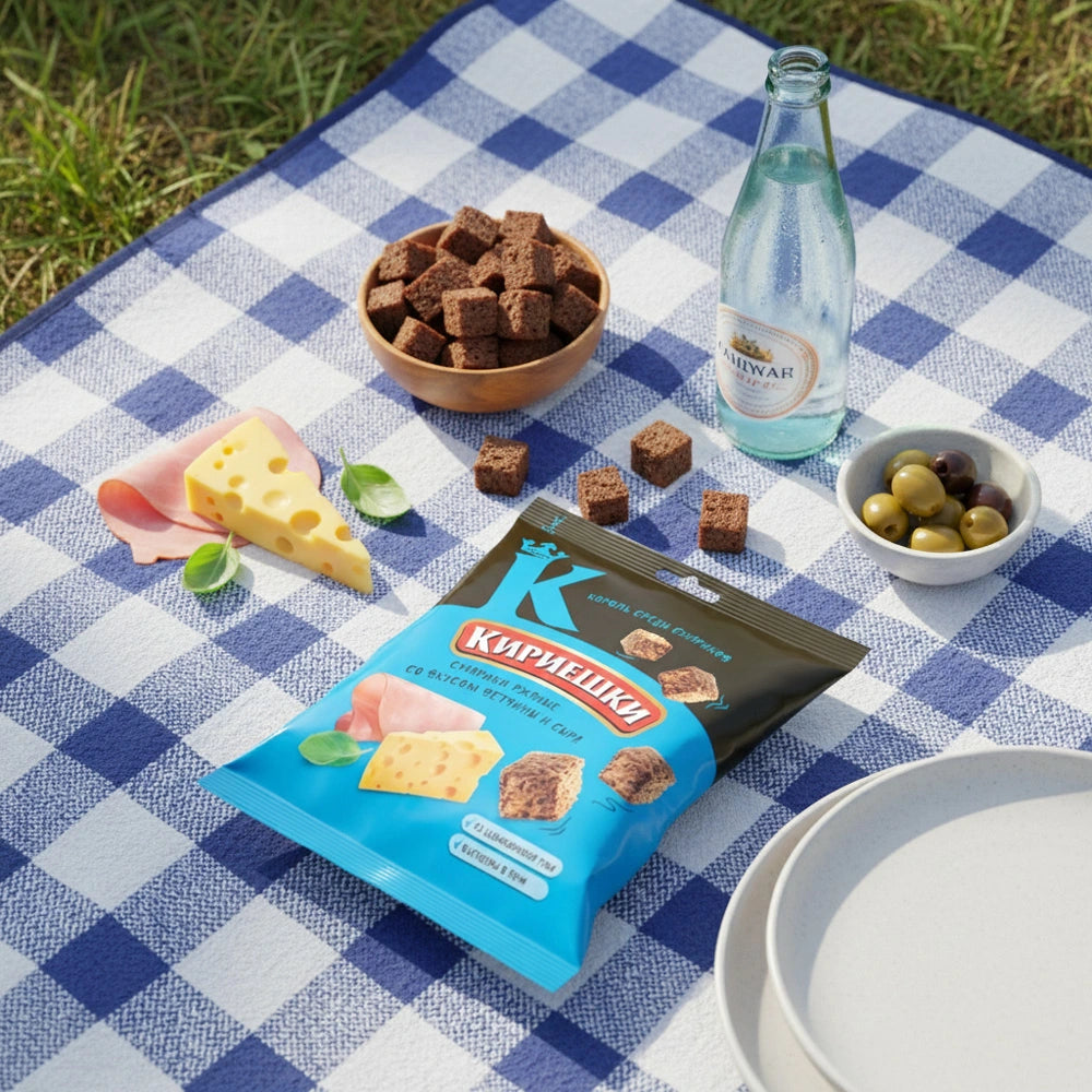 Brotcroutons „Kirieschki“ mit Schinken-Käse-Geschmack