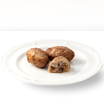 Meatballs "Zrazy" with mushroom filling, for frying