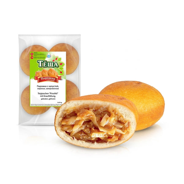 Lackmann Teigtaschen "Piroshki" mit Weißkrautfüllung, frittiert