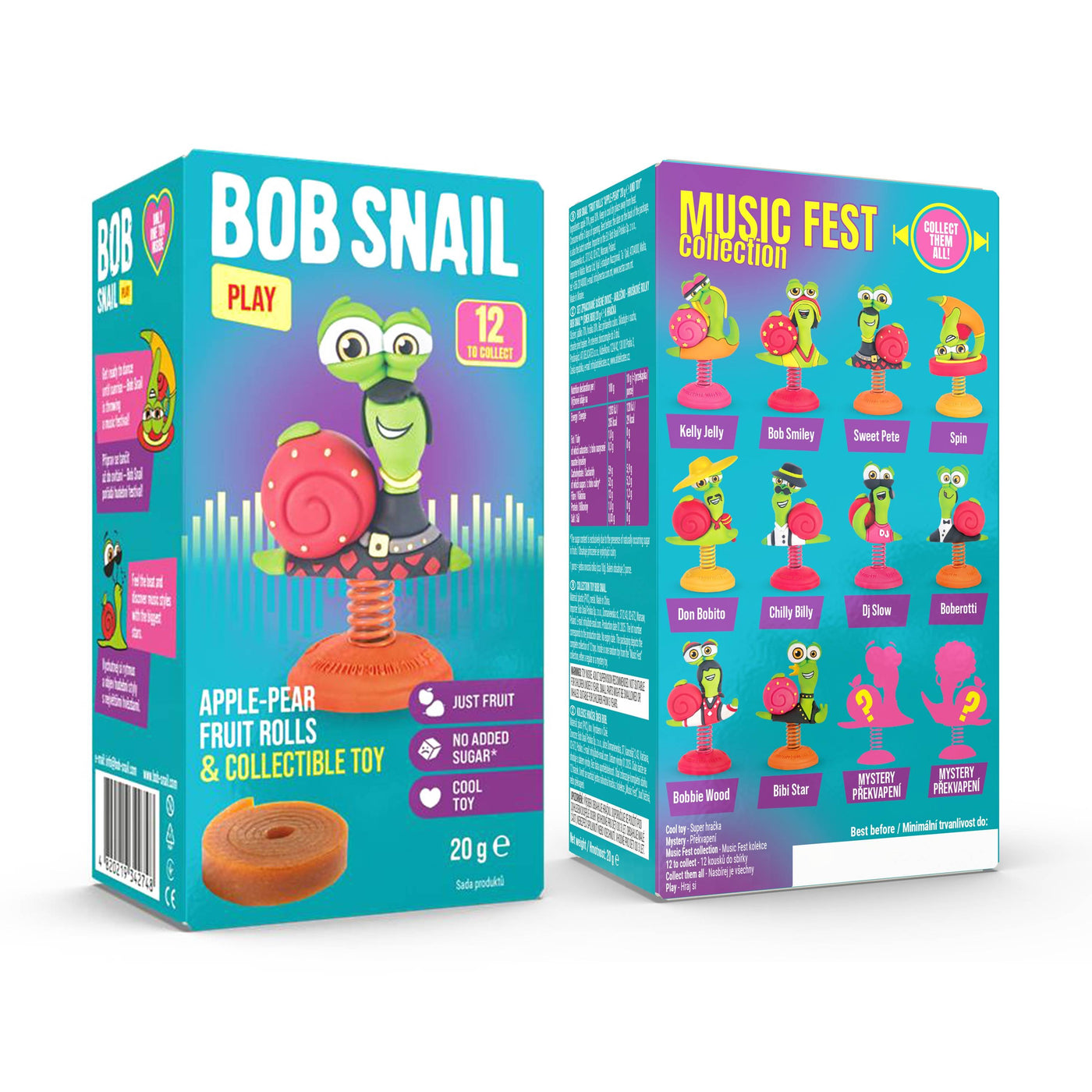 Bob Snail Apfel-Birne Fruchtröllchen +Spielzeug