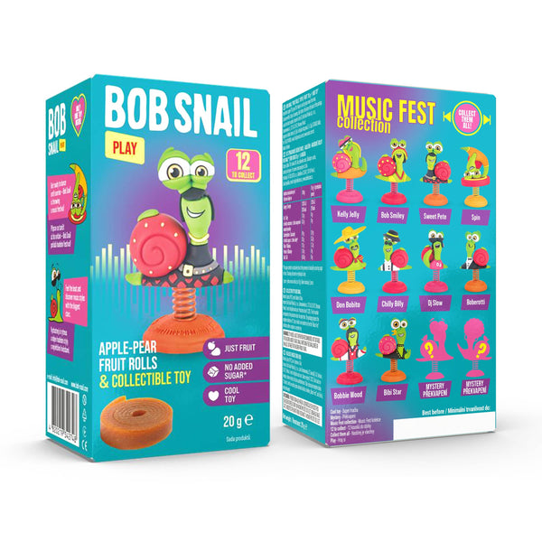 Bob Snail Apfel-Birne Fruchtröllchen +Spielzeug