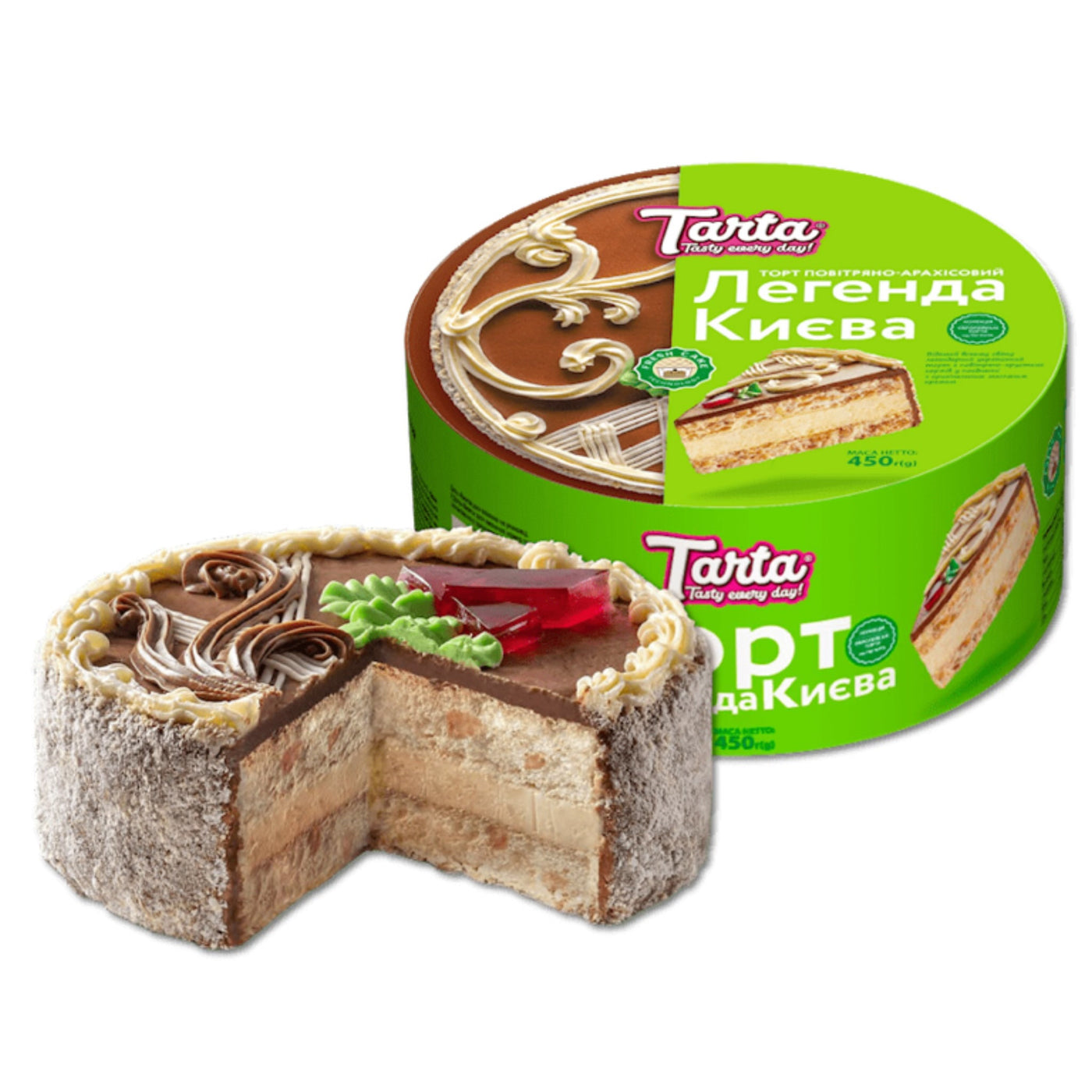 Tarta торт "Легенда Киева" с арахисом