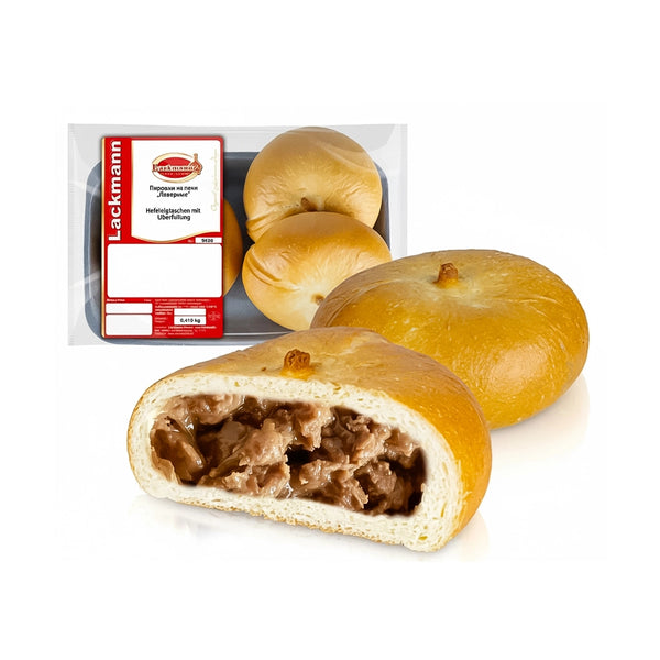 Lackmann Teigtaschen  mit Leberfüllung, gebacken