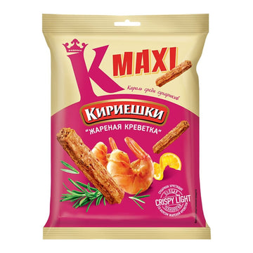 Bread croutons with shrimp flavor "Kirieshki MAX"