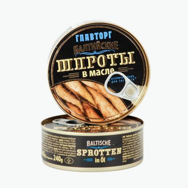 Балтийские копченые шпроты в масле