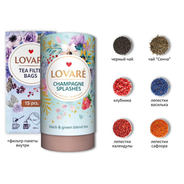 Lovare Tee "Spritzer Champagner"- Schwarztee