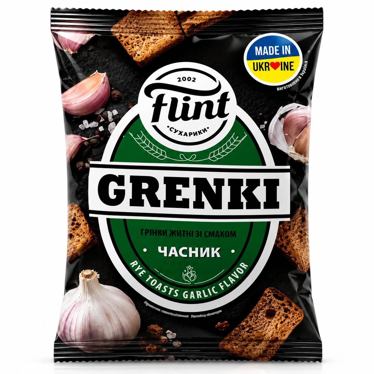 Flint Roggenmischbrotsnack mit Knoblauchgeschmack