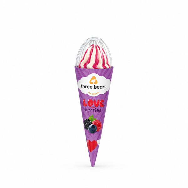 3 Medvedia Eishörnchen „Love & Berries“