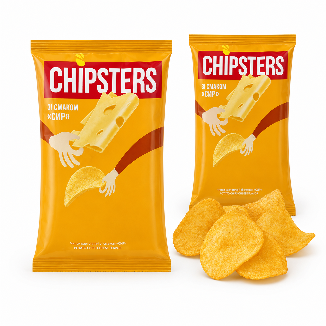 CHIPSTERS Kartoffelchips  mit Käsegeschmack