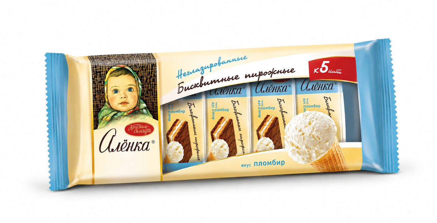 Gebäck Alönka mit Plombirgeschmack