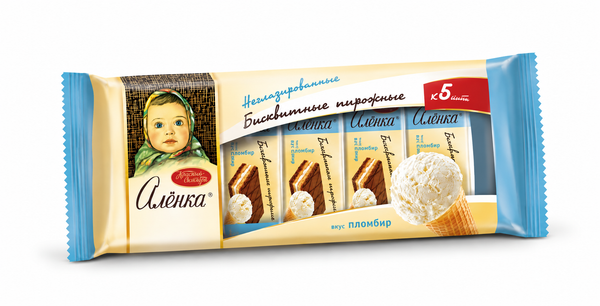Gebäck Alönka mit Plombirgeschmack