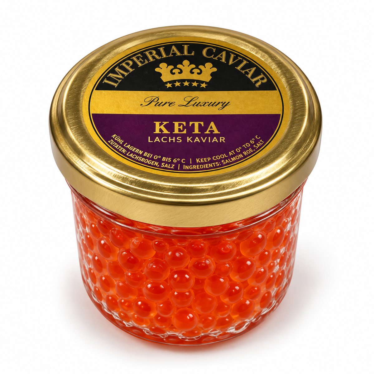 Premium Keta Kaviar – ohne Konservierungsstoffe