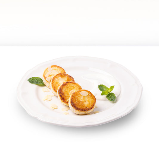 Eiweiß-Quarkpuffer "Sirniki" FIT,  ohne Zucker und Gluten