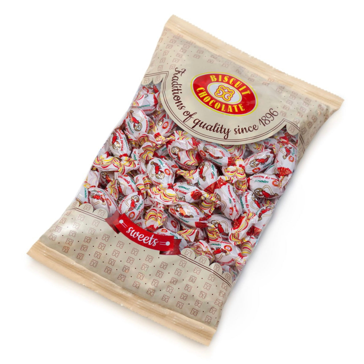 Karamellbonbons mit Füllunng "Goldene Krebs"