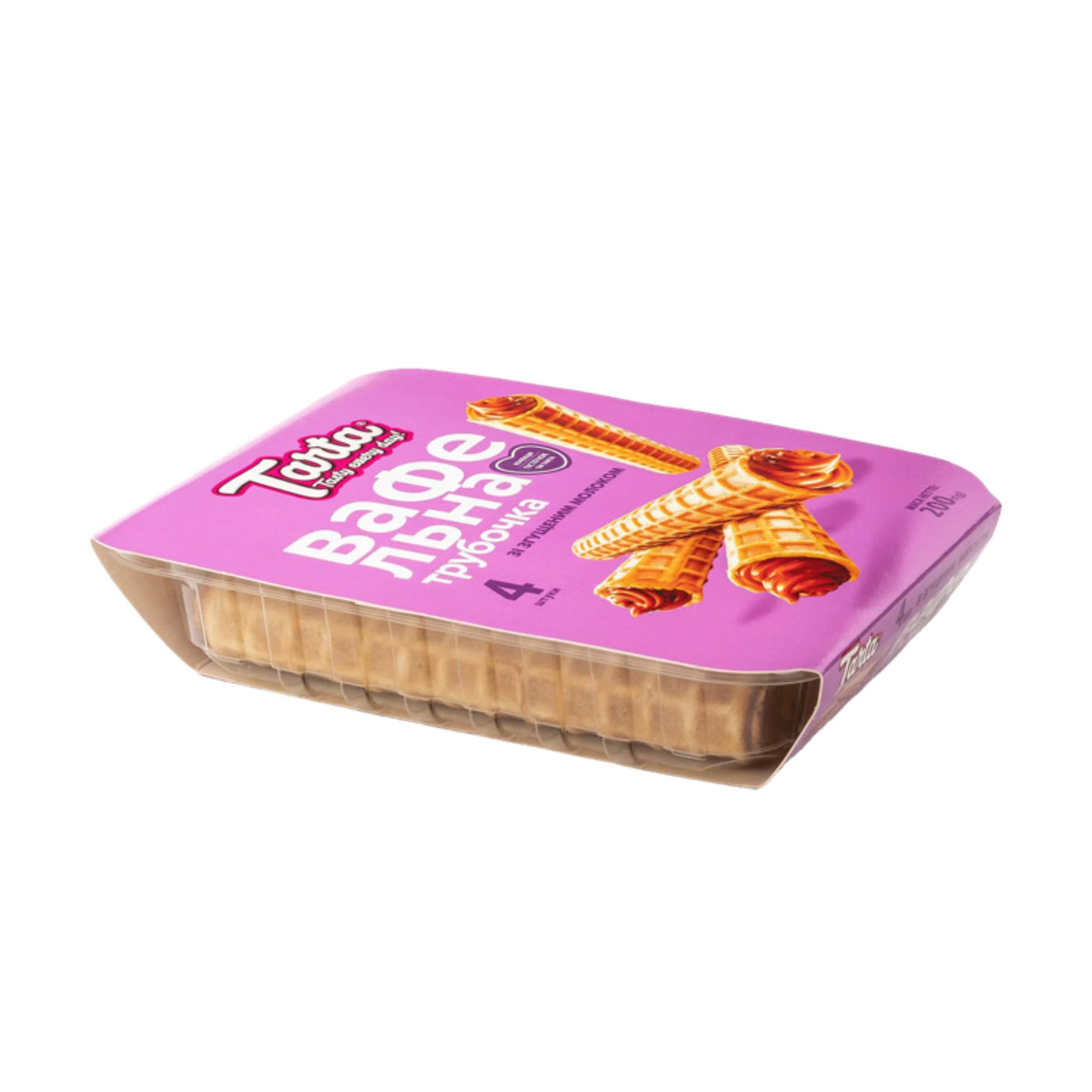 Tarta Gebäck Waffelroll mit Kondensmilch