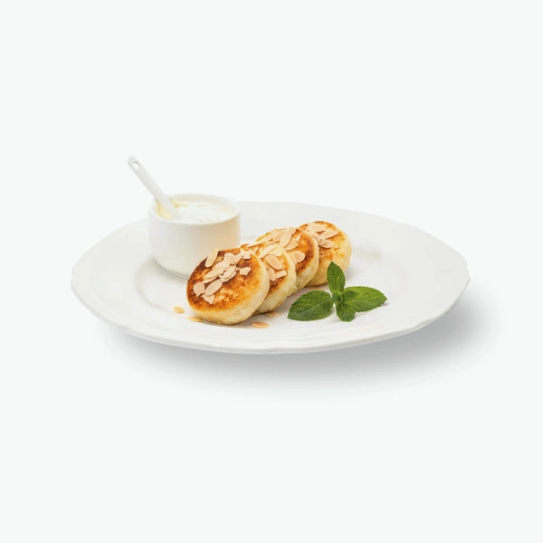 Protein quark fritters "Sirniki" FIT, sugar-free and gluten-free 