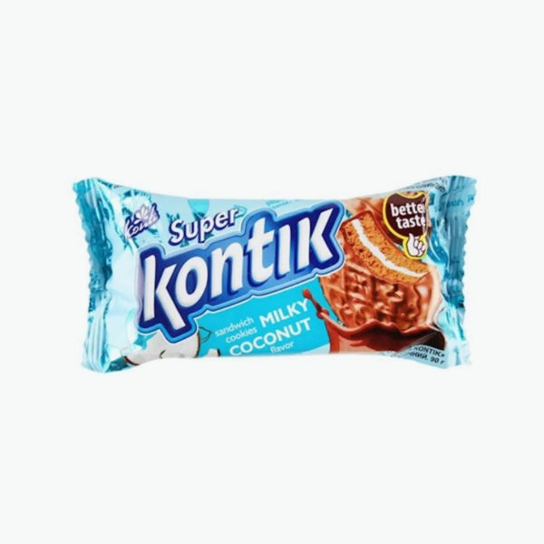 Kekse „Super Kontik“ mit Kokos- und Milchgeschmack