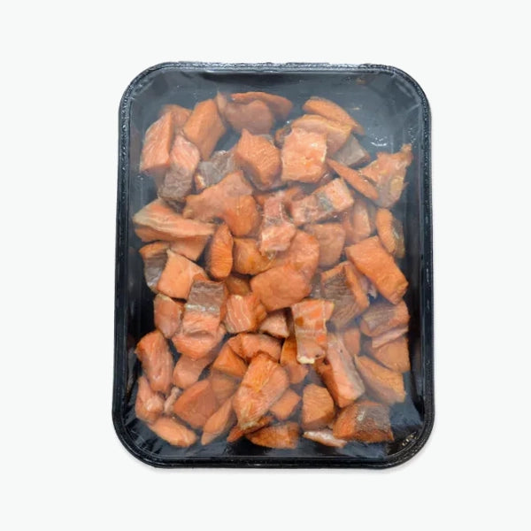 Hot-smoked salmon pieces