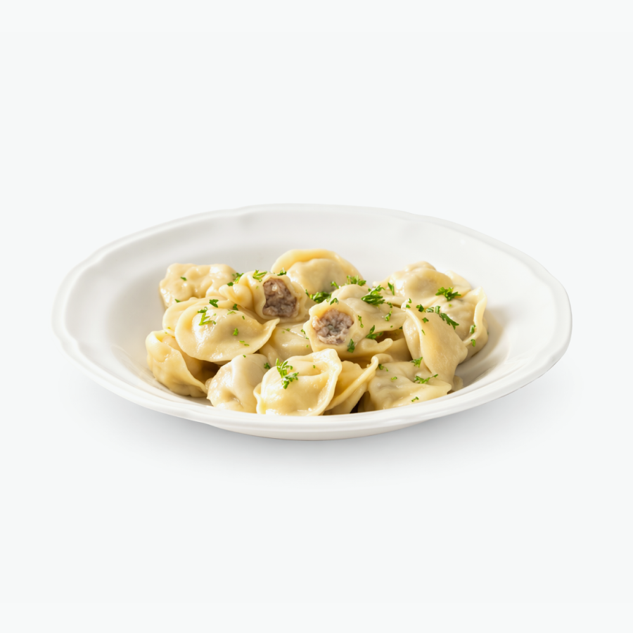 Pelmeni mit Putenfleisch