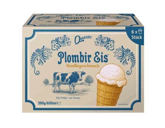 Plombir-Eis mit Vanillegeschmack