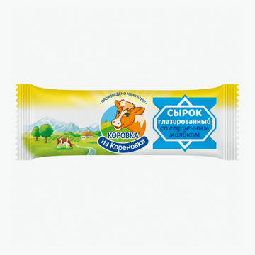 Quark bars with condensed milk, glazed with milk chocolate