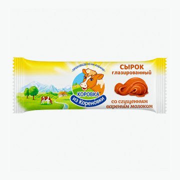 Quark bars with boiled condensed milk, glazed with milk chocolate