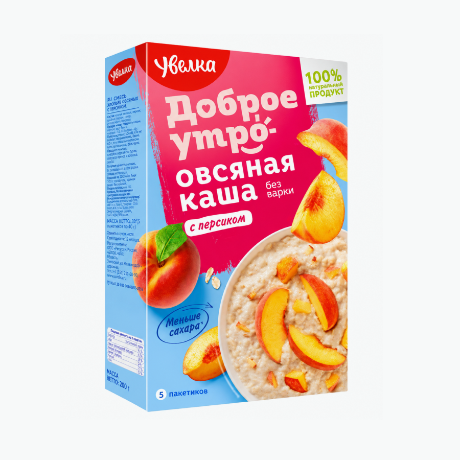 Uvelka Oatmeal with Peach