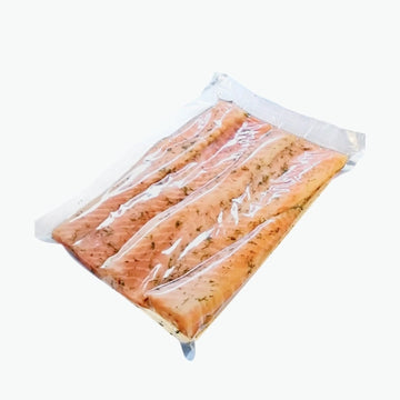 Lachsbäuche, mariniert, tiefgefroren