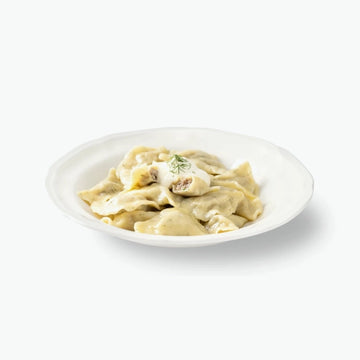 Pelmeni "Uralskije" mit Knoblauch, handgemacht