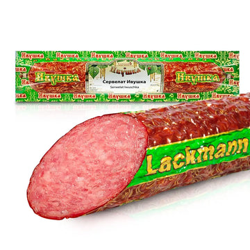 Salami „Iwuschka“ aus Rind- und Schweinefleisch, heißgegart