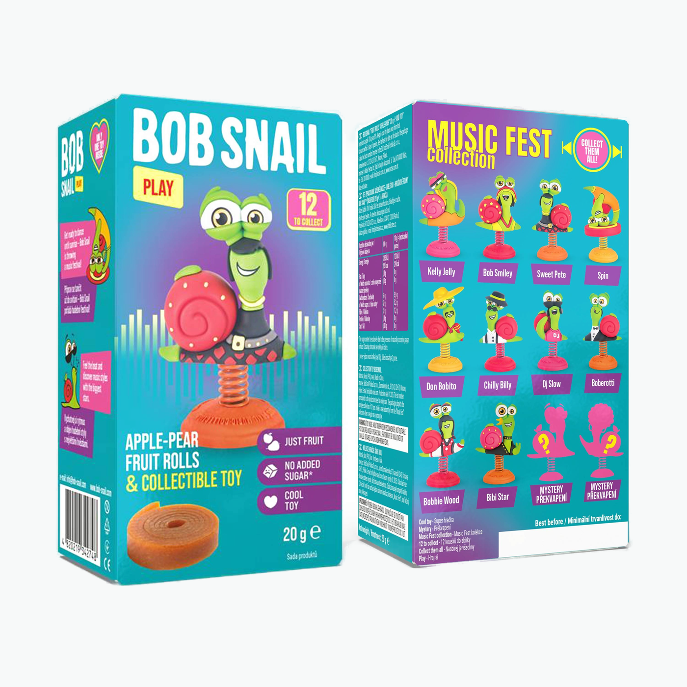 Bob Snail Apfel-Birne Fruchtröllchen +Spielzeug