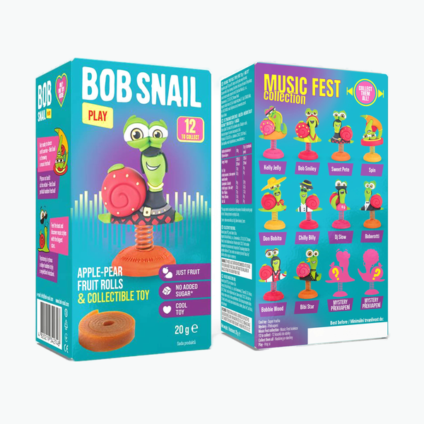 Bob Snail Apfel-Birne Fruchtröllchen +Spielzeug