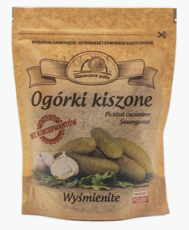 Fassgurken in Tüte