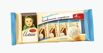 Gebäck Alönka mit Plombirgeschmack