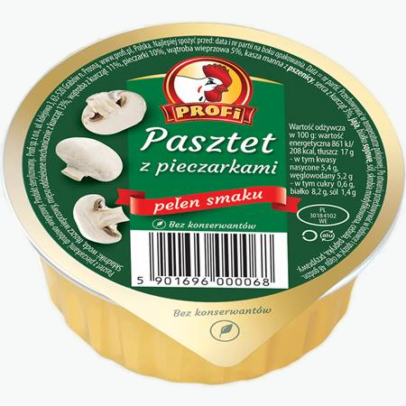 Geflügelpastete mit Champignon