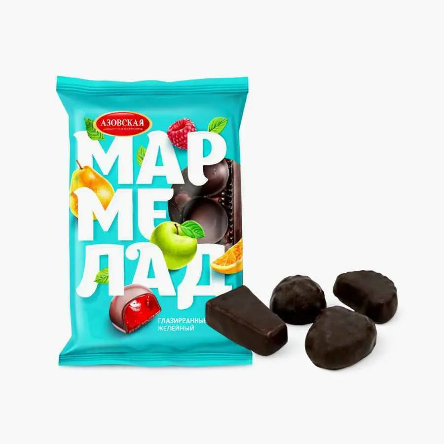 Glasierte Fruchtmarmelade