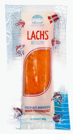 Norwegischer Lachs, gesalzen und geschnitten