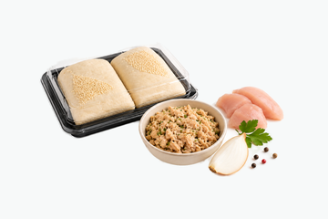 Mini-Samsa mit Hühnerfleischfüllung